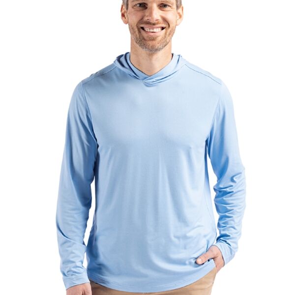 Cutter & Buck Coastline Epic Comfort Eco Recycled Mens Hooded Shirt Thumbnail