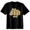 Basic Ronde Hals T-Shirt 140 gr/m2 Zwart Thumbnail
