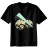 Basic Ronde Hals T-Shirt 140 gr/m2 Zwart Thumbnail