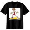 Basic Ronde Hals T-Shirt 140 gr/m2 Zwart Thumbnail