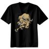Basic Ronde Hals T-Shirt 140 gr/m2 Zwart Thumbnail