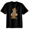 Basic Ronde Hals T-Shirt 140 gr/m2 Zwart Thumbnail