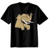 Basic Ronde Hals T-Shirt 140 gr/m2 Zwart Thumbnail
