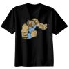 Basic Ronde Hals T-Shirt 140 gr/m2 Zwart Thumbnail
