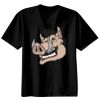 Basic Ronde Hals T-Shirt 140 gr/m2 Zwart Thumbnail