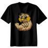 Basic Ronde Hals T-Shirt 140 gr/m2 Zwart Thumbnail