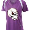  James & Nicholson Ladies' Running-T (paars/wit) Thumbnail