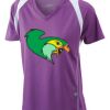  James & Nicholson Ladies' Running-T (paars/wit) Thumbnail