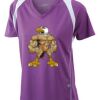  James & Nicholson Ladies' Running-T (paars/wit) Thumbnail