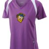  James & Nicholson Ladies' Running-T (paars/wit) Thumbnail