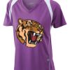  James & Nicholson Ladies' Running-T (paars/wit) Thumbnail